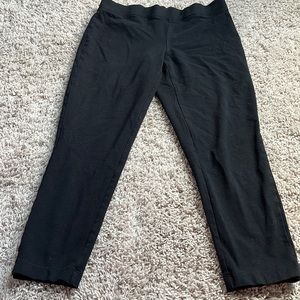 Express black cropped leggings